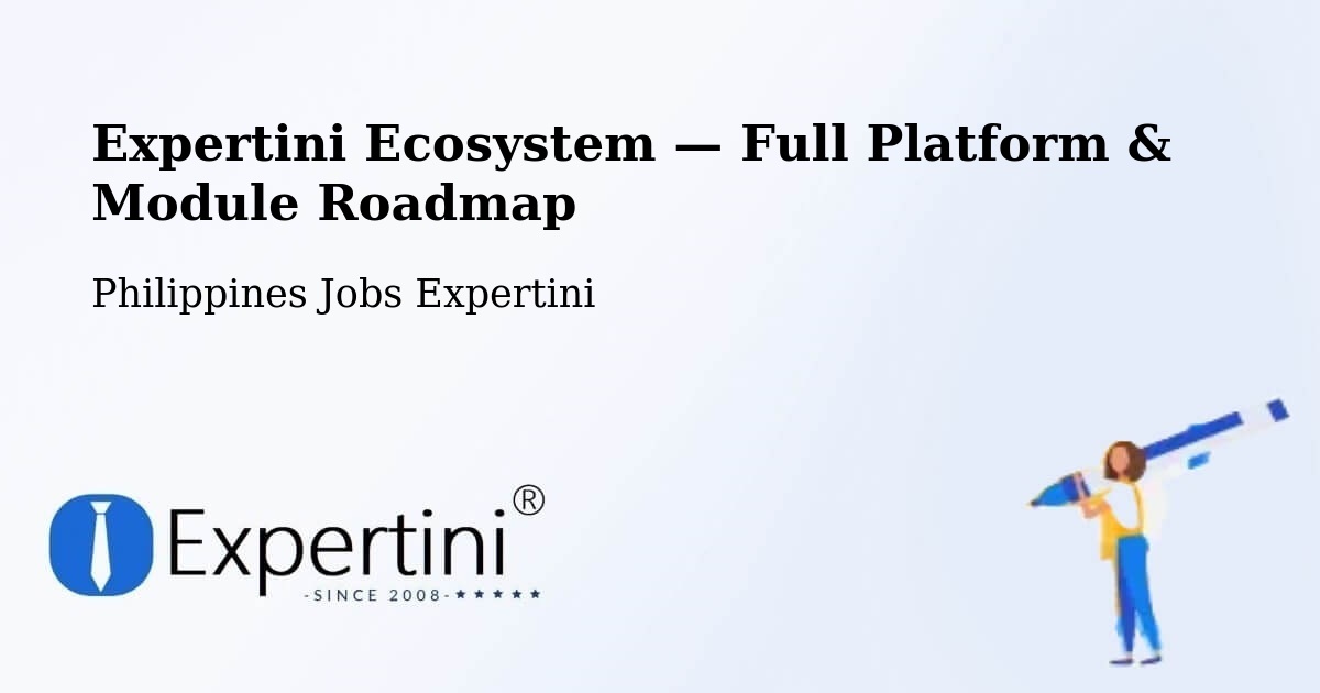 Expertini Ecosystem — Full Platform & Module Roadmap – Lapi