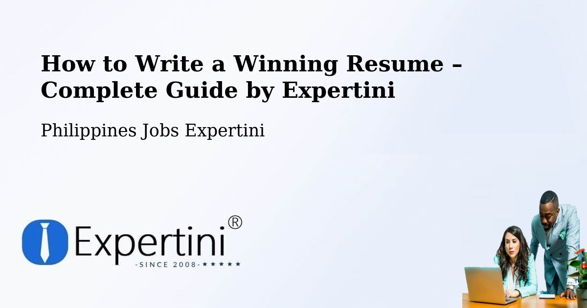 Resume Writing Guide for Job Seekers – Lapi - Lapi, Philippines Jobs Expertini